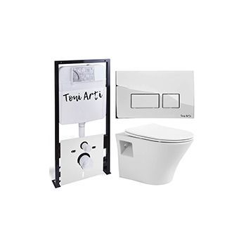 Комплект TONI ARTI TA-01 + Lamoli с сиденьем с микролифтом, с клавишей Noche TA-0041