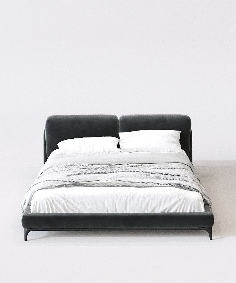 Soprano, дизайнерская кровать с 2-мя съемными подушками