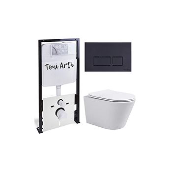 Комплект TONI ARTI TA-01 + Forli с сиденьем с микролифтом, с клавишей Noche TA-0044