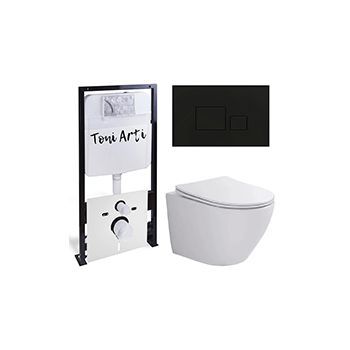 Комплект TONI ARTI TA-01 + Russi с сиденьем с микролифтом, с клавишей Tocco TA-0064