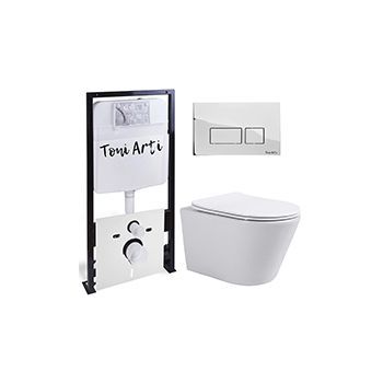 Комплект TONI ARTI TA-01 + Forli с сиденьем с микролифтом, с клавишей Noche TA-0041