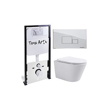 Комплект TONI ARTI TA-01 + Forli с сиденьем с микролифтом, с клавишей Tocco TA-0061
