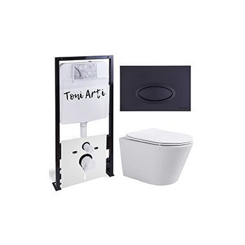 Комплект TONI ARTI TA-01 + Forli с сиденьем с микролифтом, с клавишей Freto TA-0054