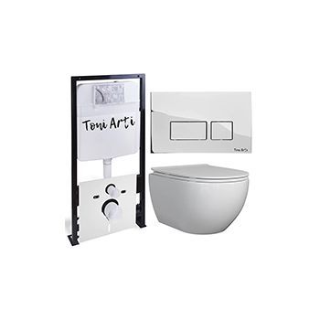 Комплект TONI ARTI TA-01 + Baglio с сиденьем с микролифтом, с клавишей Noche TA-0041
