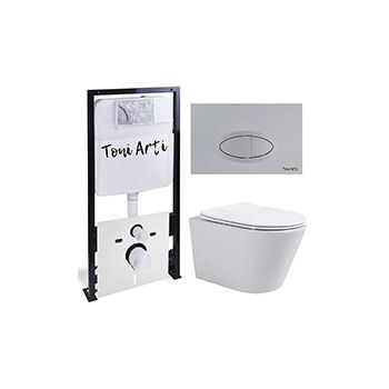 Комплект TONI ARTI TA-01 + Forli с сиденьем с микролифтом, с клавишей Freto TA-0050