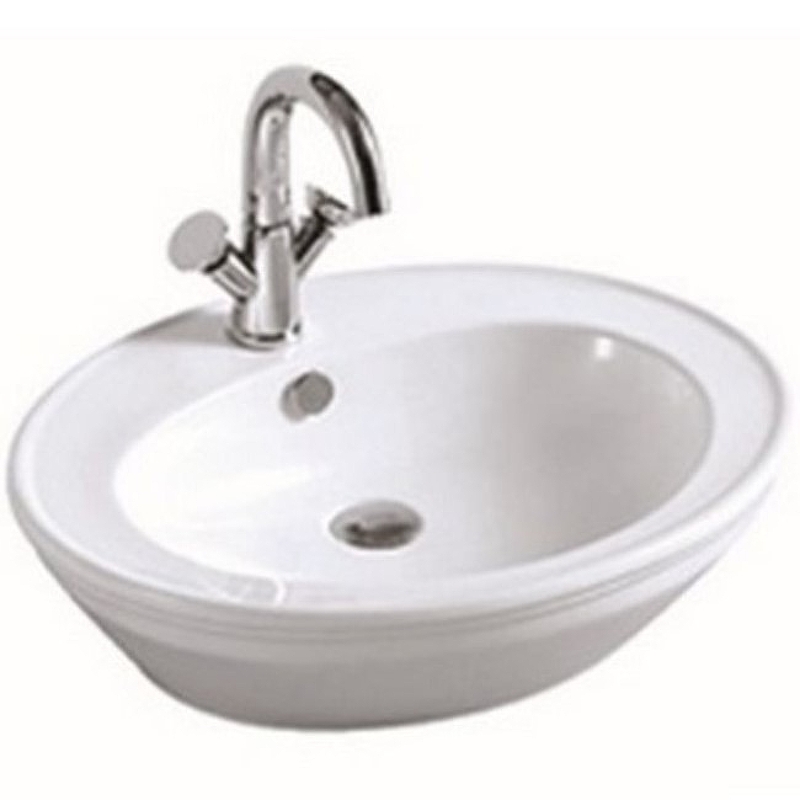 Раковина-чаша CeramaLux Lux Classic 60 3573 Белая Хром