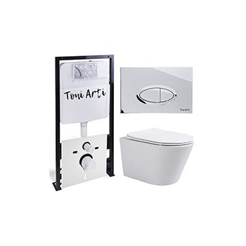 Комплект TONI ARTI TA-01 + Forli с сиденьем с микролифтом, с клавишей Freto TA-0051