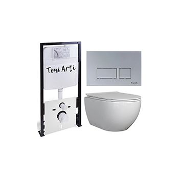 Комплект TONI ARTI TA-01 + Baglio с сиденьем с микролифтом, с клавишей Noche TA-0040