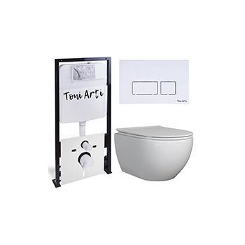 Комплект TONI ARTI TA-01 + Baglio с сиденьем с микролифтом, с клавишей Noche TA-0042