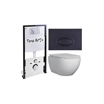Комплект TONI ARTI TA-01 + Baglio с сиденьем с микролифтом, с клавишей Freto TA-0055