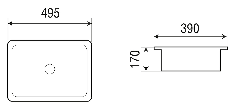 Раковина WeltWasser Deilbach 6068 49 10000004600 Белый глянец
