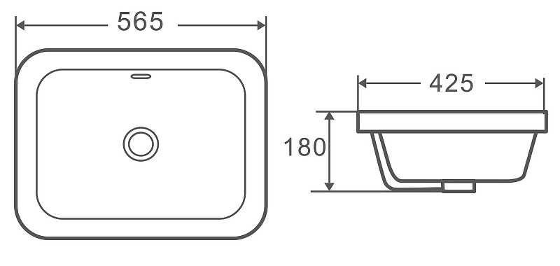 Раковина WeltWasser Deilbach 6040 56 10000004609 Белый глянец