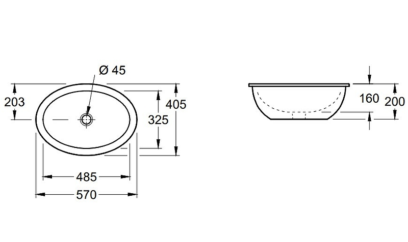 Раковина Villeroy&Boch Loop & Friends 57 616120R1 Альпийский белый