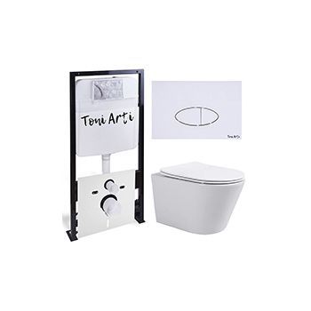 Комплект TONI ARTI TA-01 + Forli с сиденьем с микролифтом, с клавишей Freto TA-0052
