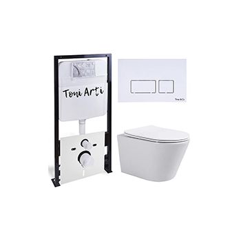 Комплект TONI ARTI TA-01 + Forli с сиденьем с микролифтом, с клавишей Noche TA-0042