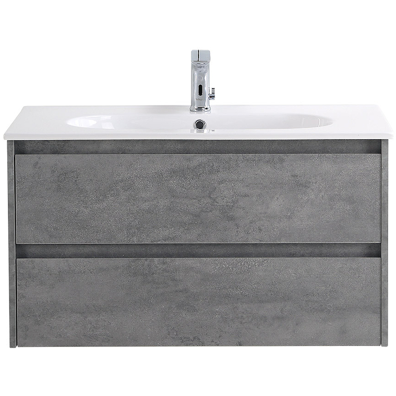 Тумба под раковину BelBagno Kraft 100 KRAFT-1000-2C-SO-CG подвесная Cemento Grigio