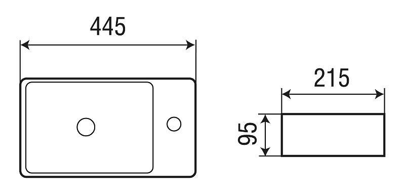 Раковина WeltWasser Aisbach 5112 44 10000004593 Белый глянец