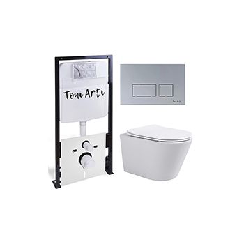 Комплект TONI ARTI TA-01 + Forli с сиденьем с микролифтом, с клавишей Noche TA-0040