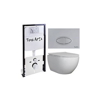 Комплект TONI ARTI TA-01 + Baglio с сиденьем с микролифтом, с клавишей Freto TA-0050