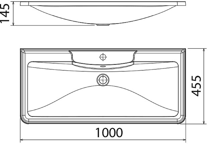 Раковина Florentina Аллегро 100 10.020.01000.001 Белая