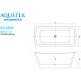 Акриловая ванна Aquatek Верса 178x80 AQ-4880 без гидромассажа