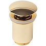 Донный клапан Kaiser 8011GOLD click-clack Золото
