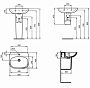 Раковина Ideal Standard Tesi 55 T352301 Euro White
