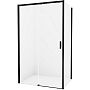 Душевой уголок New Trendy Prime Black 100х80 L D-0316A/D-0128B профиль Черный стекло прозрачное