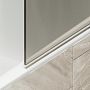 Шторка на ванну Maybah Glass MGV-617-2 700x1400 поворотная на монопетле Бронза стекло бронзовое матовое