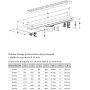 Душевой лоток Radaway RadаDrain 105 5L105A/5R105B с решеткой под плитку Basic