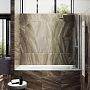 Шторка на ванну Maybah Glass MGV-599-5 700x1400 поворотная на монопетле Хром матовый стекло прозрачное