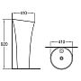 Раковина WeltWasser Leerbach 4141 GL-WT 41 10000008707 Белый глянец