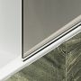Шторка на ванну Maybah Glass MGV-617-6 700x1400 поворотная на монопетле Черный стекло бронзовое матовое