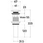 Донный клапан Sintesi SIN-VF-40 click-clack Белый
