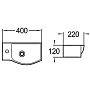 Раковина WeltWasser Aisbach 7940 GL-WT L 40 10000008686 Белая глянецевая